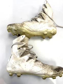 Used Under Armour LAX Cleats Mens White Senior 9
