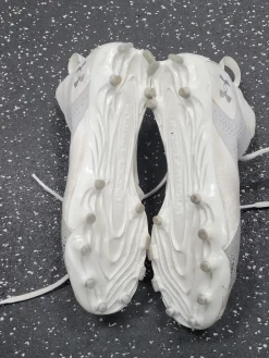 Used Under Armour LAX Cleats Womens White Senior 8.5
