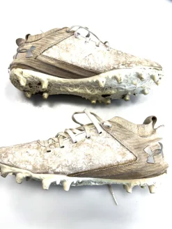 Used Under Armour LAX Cleats Mens White Senior 7.5