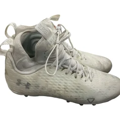 Used Under Armour LAX Cleats Mens White Senior 11.5