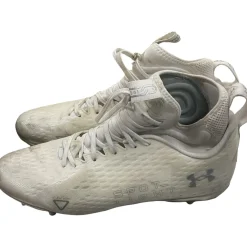 Used Under Armour LAX Cleats Mens White Senior 11.5