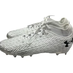 Used Under Armour LAX Cleats Mens White Senior 12