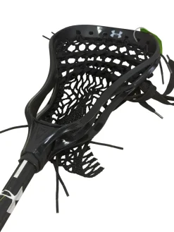 Used Under Armour NEXTGEN JUNIOR ALLOY 6000 Complete Lacrosse Stick Black 38.5"