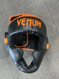 Used Venum HEADGEAR Martial Arts Head Gear Black