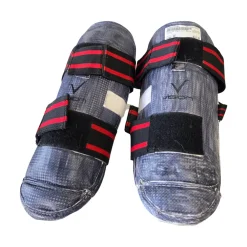 Used Vision Martial Arts Shin Pads Black Senior