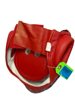 Used WACOKU Full Face Martial Arts Head Gear Red