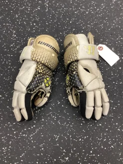 Used Warrior ADRENALINE 6.0 Lacrosse Gloves Junior White XS