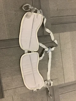Used Warrior ADRENALINE 6.0 Lacrosse Rib Pads Silver SM
