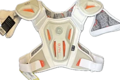 Used Warrior BURN Lacrosse Shoulder Pads White LG