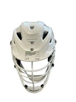 Used Warrior BURN Lacrosse Helmet White MD