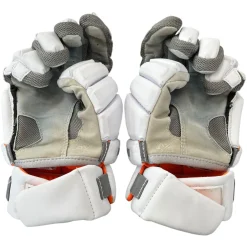Used Warrior BURN Lacrosse Gloves Mens White LG