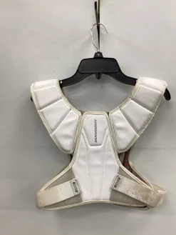 Used Warrior BURN Lacrosse Shoulder Pads White MD