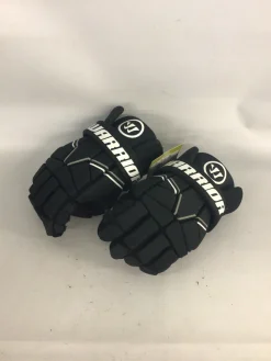 Used Warrior BURN NEXT Lacrosse Gloves Junior Orange MD