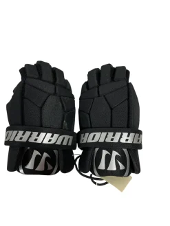 Used Warrior BURN NEXT Lacrosse Gloves Mens Black MD