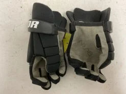 Used Warrior BURN NEXT Lacrosse Gloves Junior Black XS