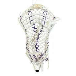 Used Warrior EVO 5 STRUNG HEAD Mens Lacrosse Head White
