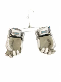 Used Warrior EVO Lacrosse Gloves Mens White SM