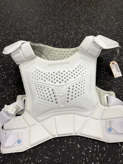 Used Warrior EVO LINER Lacrosse Shoulder Pads White LG