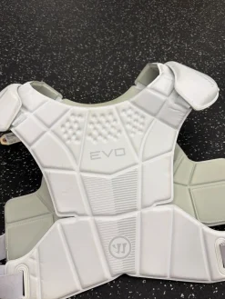 Used Warrior EVO LINER Lacrosse Shoulder Pads White LG