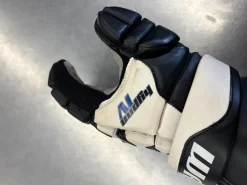 Used Warrior HYPNO IV Lacrosse Gloves Mens Navy Blue LG