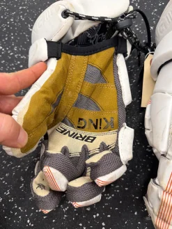 Used Warrior KING 3 Lacrosse Gloves Mens White LG