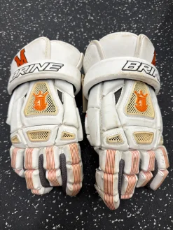 Used Warrior KING 3 Lacrosse Gloves Mens White LG