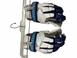 Used Warrior NEMESIS GOALIE Lacrosse Gloves Mens Navy Blue LG