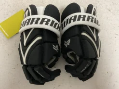 Used Warrior RABIL NEXT Lacrosse Gloves Junior Black And White MD
