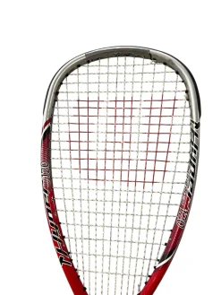 Used Wilson HYPER HAMMER 120 SQUASH RACQUET Adult Squash Racquet Red Unknown