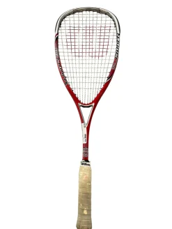Used Wilson HYPER HAMMER 120 SQUASH RACQUET Adult Squash Racquet Red Unknown