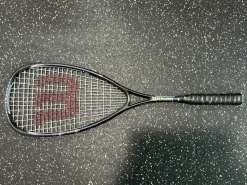 Used Wilson SLEDGE HAMMER Adult Squash Racquet Black Unknown
