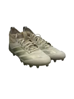 Used Adidas ADIZERO Jr FB Cleats White Junior 05