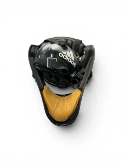 Used Adidas Catchers Helmet w/Mask Black And Grey One Size