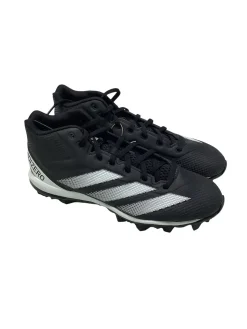 Used Adidas IMPACT Adult FB Cleats Black And White Senior 6.5