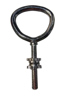 Used ADJ KETTLEBELL HANDLE W/LOCKS Kettle Dumbbell (Each) Silver 10 lb