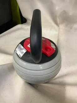 Used ADJUSTABLE 40LB KETTLEBELL Kettle Dumbbell (Each) Grey 40 lb