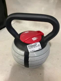 Used ADJUSTABLE 40LB KETTLEBELL Kettle Dumbbell (Each) Grey 40 lb