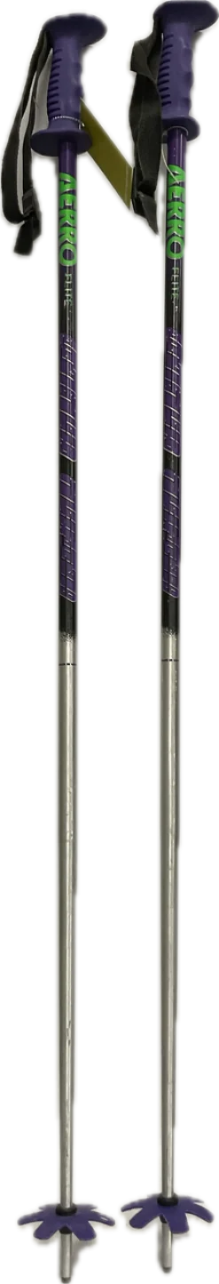 Used AERRO FLITE Mens DH Ski Pole Purple 115 cm / 46 in