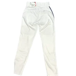 Used Alleson TAPERED BOTTOM W PIPE BB/SB Pant Mens White And Navy Blue SM