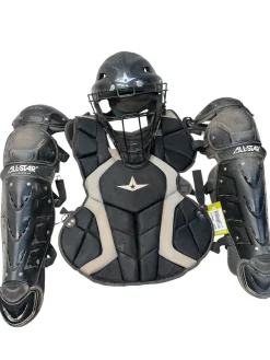 Used All Star CPCC1216PS-1 Catchers Chest Protector Black Intermed