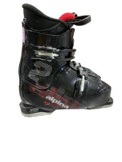 Used Alpina A12 Boys DH Ski Boot Black 210 MP - J02