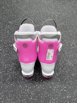 Used Alpina AJ2 JUNIOR Girls DH Ski Boot Pink And White 190 MP - Y12