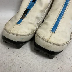 Used Alpina ALL ROUND Womens NNN XC Ski Boots White W 06 / JR 04-04.5