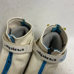 Used Alpina ALL ROUND Womens NNN XC Ski Boots White W 06 / JR 04-04.5