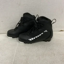 Used Alpina Boys NNN XC Ski Boots Black JR-01