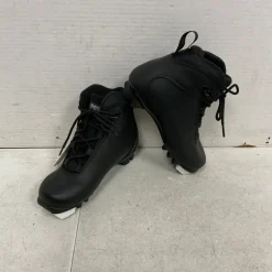 Used Alpina Boys NNN XC Ski Boots Black JR-01