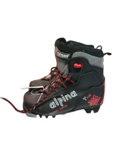 Used Alpina Boys NNN XC Ski Boots Black YT-11