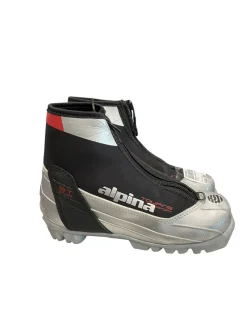 Used Alpina Boys NNN XC Ski Boots Grey JR-03