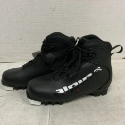 Used Alpina Boys NNN XC Ski Boots Black JR-02