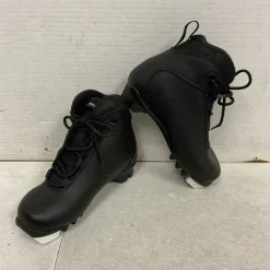 Used Alpina Boys NNN XC Ski Boots Black JR-01